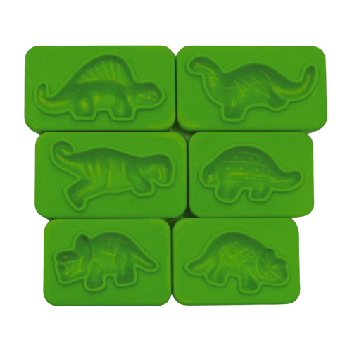 مجموعة قوالب الديناصورات - 6 قطع