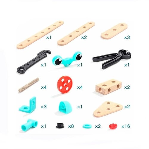 حقيبة ألعاب البناء والتركيب