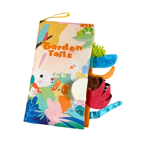 كتاب قماشي ذيول حيوانات الحديقة