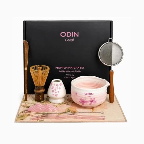 ODIN Professional Matcha Tools Set Pink 8 Pieces