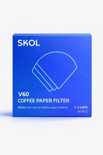 سكول فلاتر قهوة V60 بمقاسات وكميات مختلفة