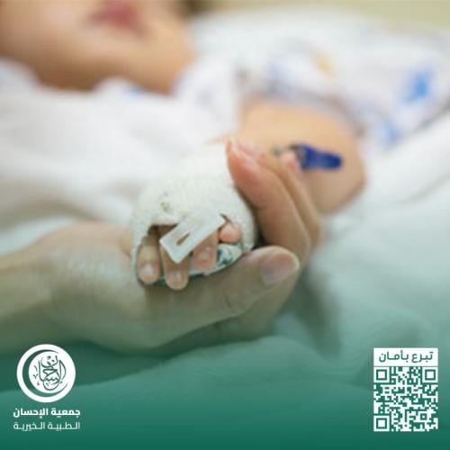طفلة تعاني من ورم في منطقة الصدر