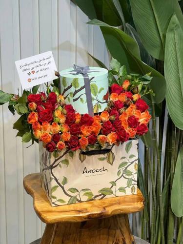 باقة ألحان الورود والشوكولا