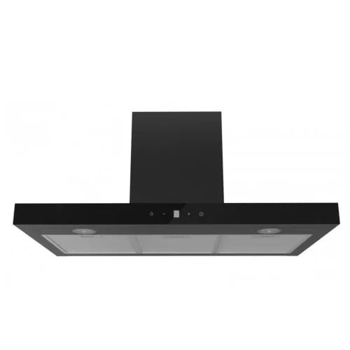 Kitchen extractor 90 cm modern letter T touch blac...
