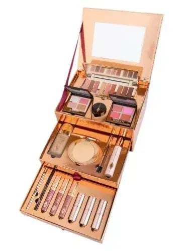 طقم مكياج علبة ذهبي