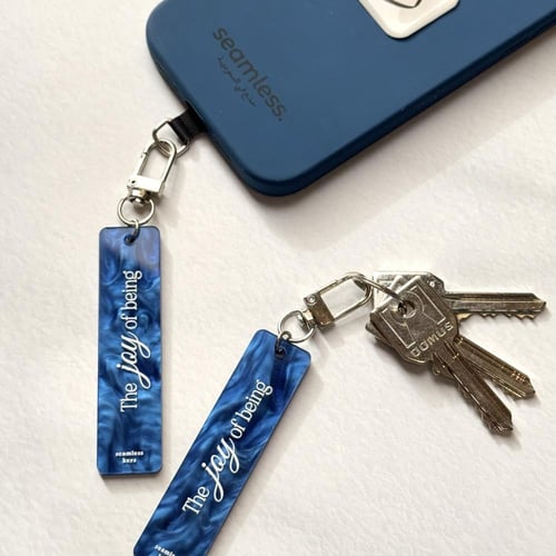 Blue Key Chain