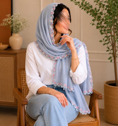 طرحة بوال سماوي فاتح