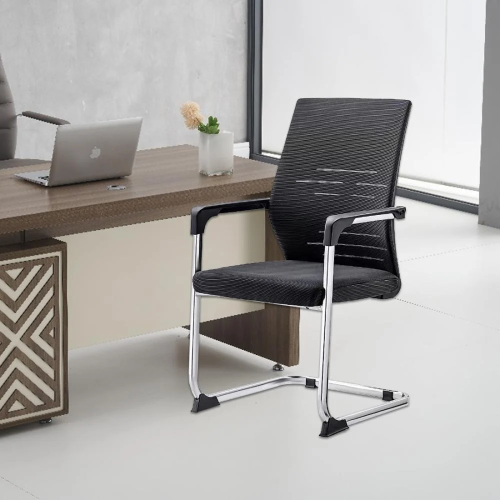 كرسي مكتب ثابت اسود