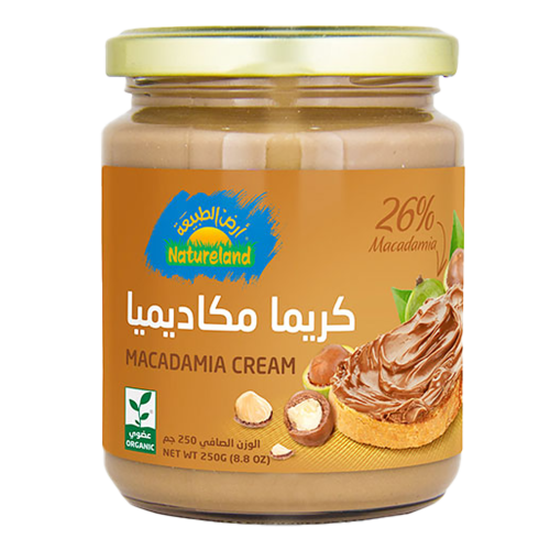 أرض الطبيعة كريم المكاديميا عضوي 250جم