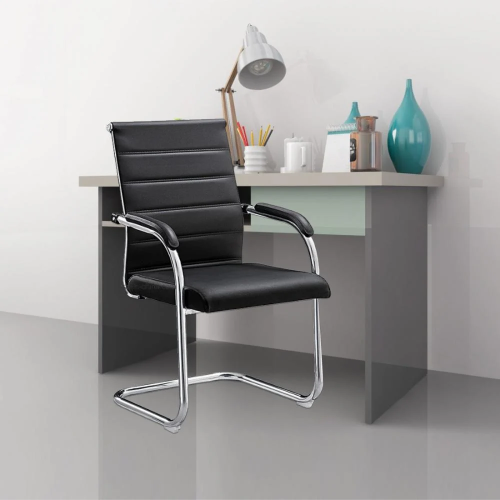 كرسي مكتب ثابت اسود