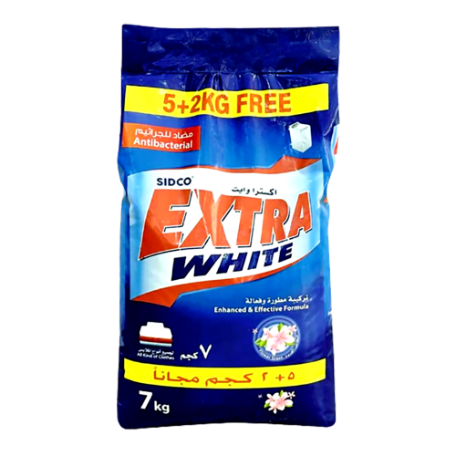 اكسترا وايت مسحوق غسيل عالي الرغوة الزهور 7كجم