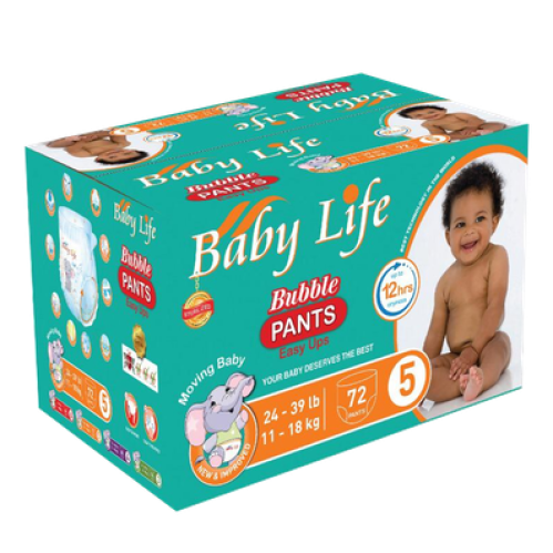 بيبي لايف كلوت رقم5 صندوق 72'ح