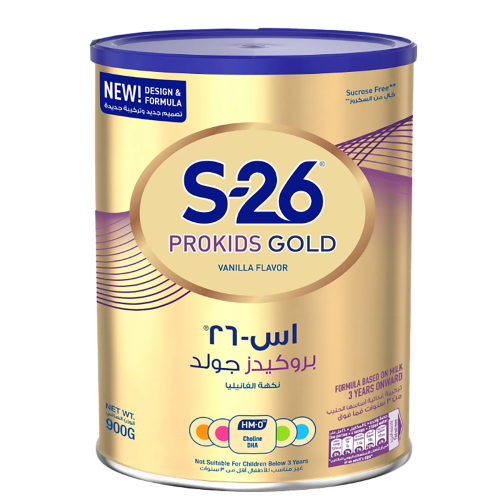 اس-26 جولد حليب الأطفال بنكهة فانيلا 900جم