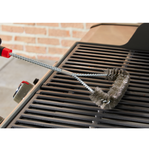 ويبر فرشاة شواء متينة من الستانلس ستيل ب 3 جوانب و...