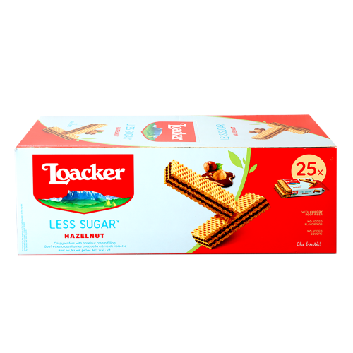 لواكر ويفر بندق قليل السكر 25*45جم