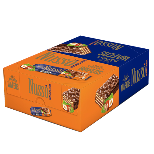 توران نوسو ويفر مغطى بشوكولاتة حليب وبندق 24*35جم