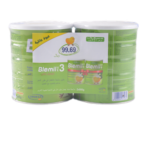 بليميل بلس حليب للرضع رقم3 2*800جم