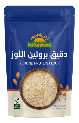أرض الطبيعة طحين بروتين اللوز 200جم