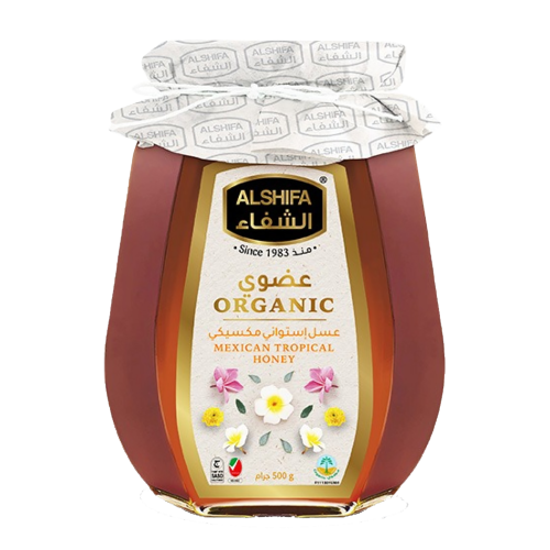 الشفاء عسل عضوي استوائي مكسيكي 500جم