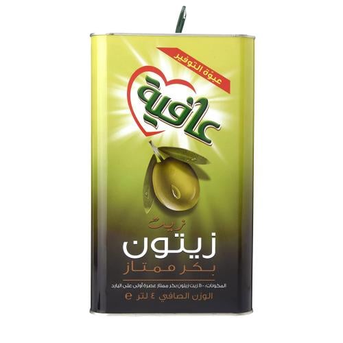 عافية زيت زيتون بكر ممتاز 4لتر