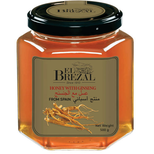 البريزال عسل مع الجنسنج 500جم