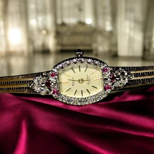 ساعه عتيقة بتصميم راقي وجذاب مطليه بالذهب والميناء...