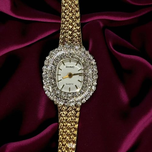 ساعه فنتج فاخرة وانيقة من ماركة Nicolet السويسرية...