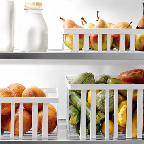 سلة بيضاء حديدية مقاس كبير