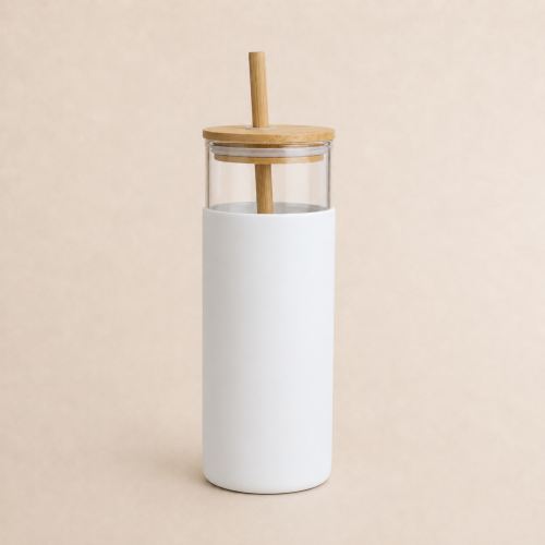 كوب زجاجي أبيض - 500ML