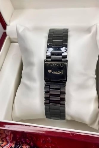 ساعة كاسيو LTP اسود مينا فضي أنيق