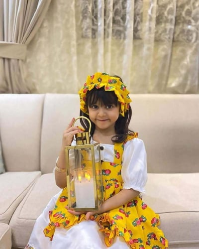 فستان شالكي رمضاني للبنات – أناقة رمضان بقماش فاخر