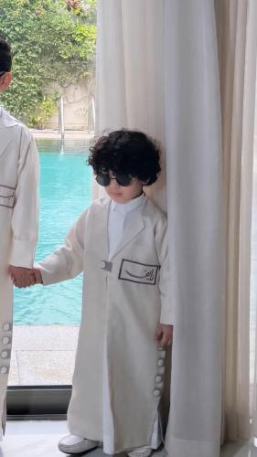 دقله العيد راقية بتطريز الاسم - تصميم عصري