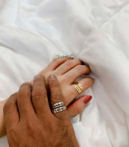 خاتم مميز بالاسم بتصميم حسب طلبك