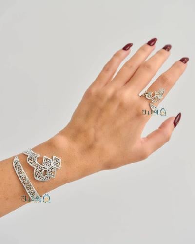 بكج نسائي فخم – تصميم الحرف العربي المزخرف حسب الط...