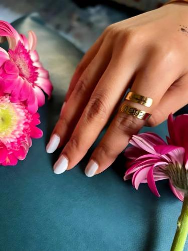 خاتم بالاسم والتاريخ | حفر ليزر دقيق