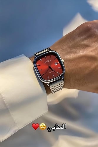 ساعة كاسيو LTP عنابي راقي- بحفر حسب الطلب
