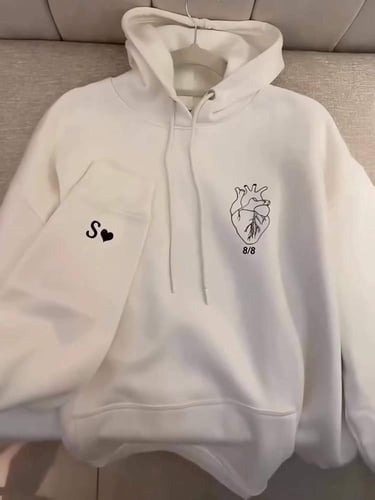 هودي القلب كبلز بحروفكم _ تصميم شتوي مخصص حسب الطل...