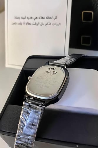 ساعة كاسيو LTP اسود مينا فضي أنيق