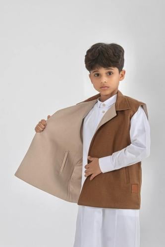 سديري أطفال شتوي دبل فيس — خامة دافئة وتصميم أنيق