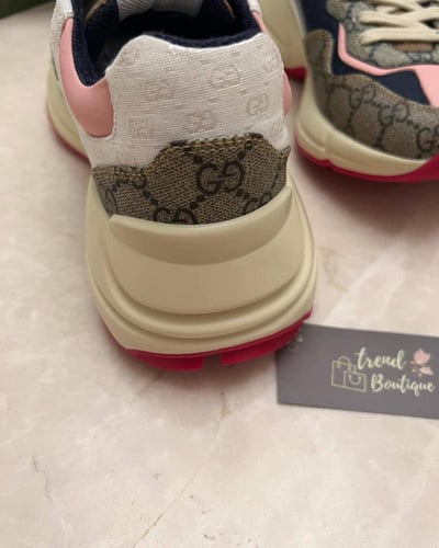 Gucci Multicolor GG Supreme Canvas and Leather Rhy...