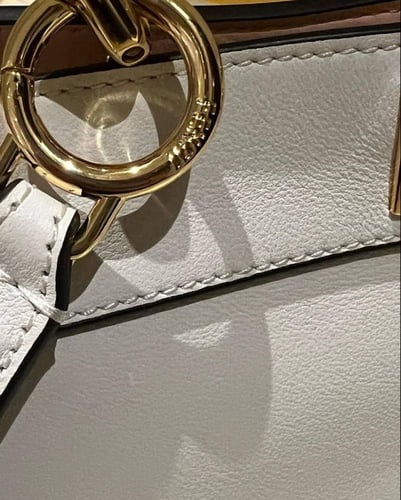 Fendi Peekaboo ISeeU bag in white quilted nappa le...