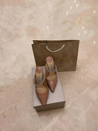 Nude Beige Patent heels