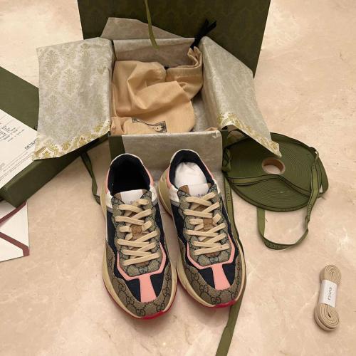 Gucci Multicolor GG Supreme Canvas and Leather Rhy...