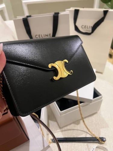 : Celine Triomphe Chain Shoulder Bag – Teen