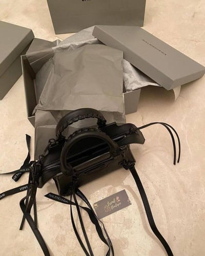 Balenc New Classic Mini Top Handle Bag in Embossed...