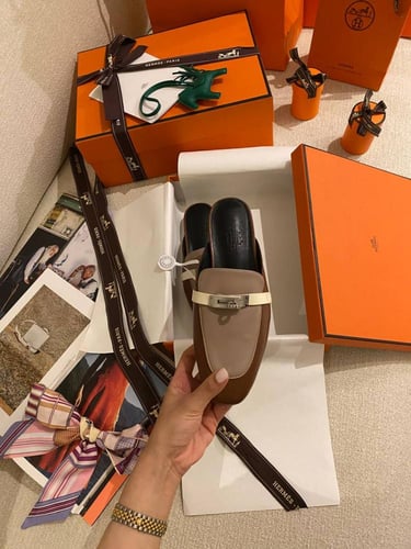 Hermès – Oz Mules (Multicolor Rose Perle)