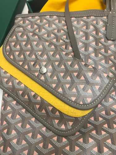 Goyard Grey Goyardine Coated Canvas and Leather Go...