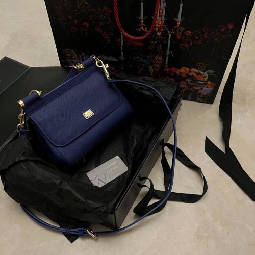 DG mini Sicily bag in leopard print leather