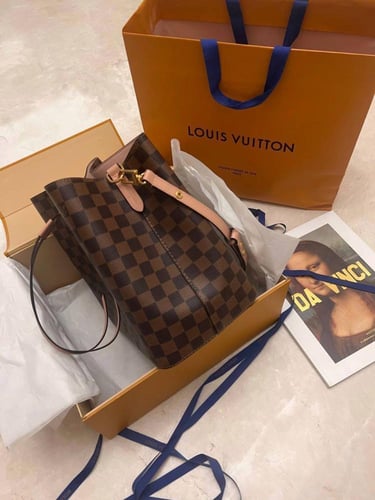 LV Ninoy Monogram Canvas and Leather Bag