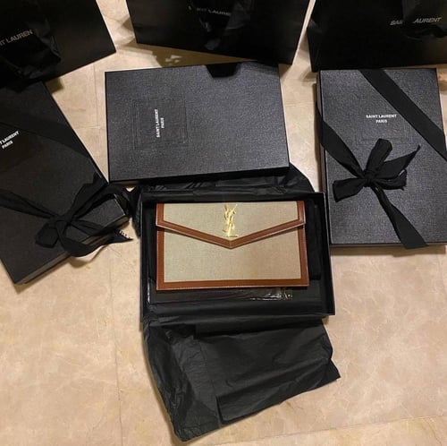 YSL Uptown pouch in fabric